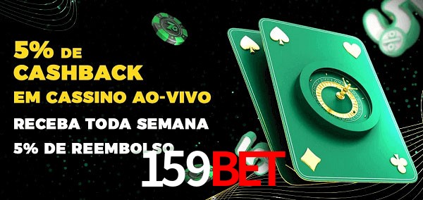 Promoções do cassino ao Vivo 159BET